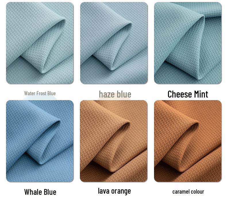 2025 Dual-Sided Blackout Curtains - Rice Grain & Pea Cotton for Living Room, Bedroom, Balcony