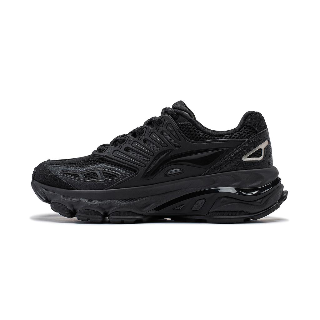 New LiNing Twenty Mountains Cushioning Anti Slip And Wear Resistant Low Top Casual Shoes Women's Phantom Black AGCT470-3