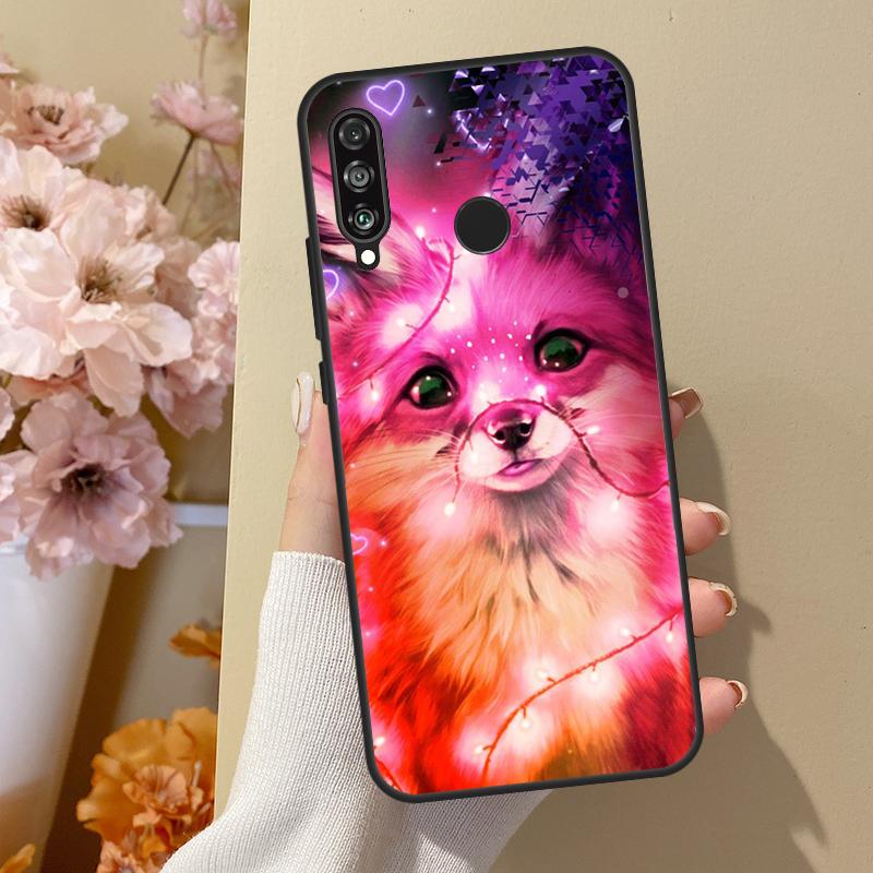 

Cute Cartoon Animal Fox For Huawei Nova 10 SE 9 3i 7i 8i 11i 12i Y73 Y90 Y70 Y72 Y61 Y91 P60 Pro P40 P30 Lite Case Huawei P30 Pro