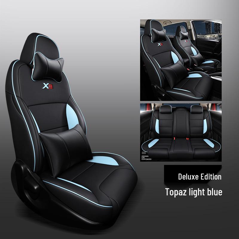 CLY Custom Sports Leather Seat Cover for Geely Vision X3 - All-Season Mat