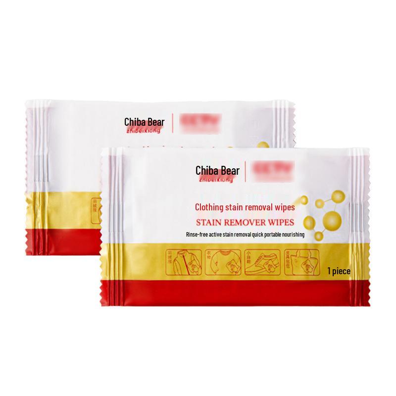 Portable Disposable Stain Remover Wipes for Clothing, Jackets & Shoes