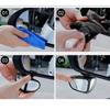 360 Degree Rotatable 2 Side Car Blind Spot Convex Mirror Exterior Rear View Reversing Parking Auxiliary Mirror Safety Driving