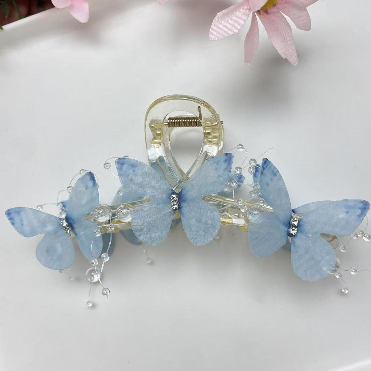 

New Butterfly Large Hair Claw for Thick Hair Claws Crab Sweet Pink Hairpin Ponytail Hair Clip Claw Accessories