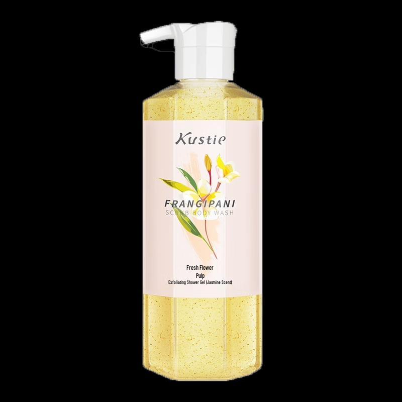 Kustie Jasmine Flower Pulp Scrub Shower Gel