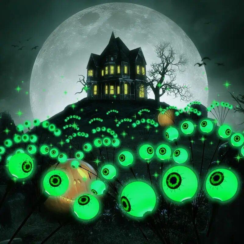 

Newly Upgraded Halloween Green Eyeball Light 1PC 6-Head Solar Outdoor Waterproof Plug-in Stake Lights Or Yard Lawn Garden Decor 1PC зелёный
