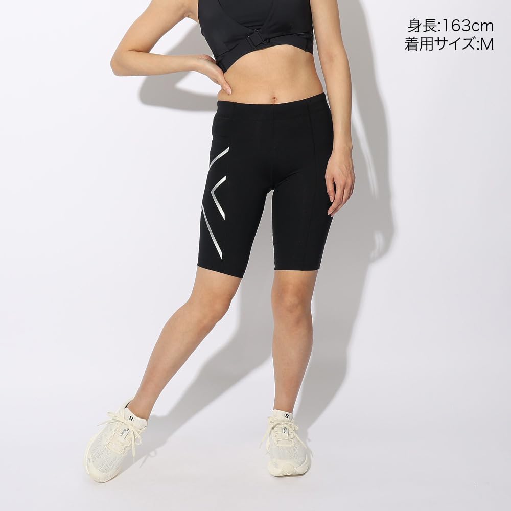 2XU PWX COMPRESSION SHORT Size PWX Compression Shorts WA4176B-BLK/SIL-S Women's
