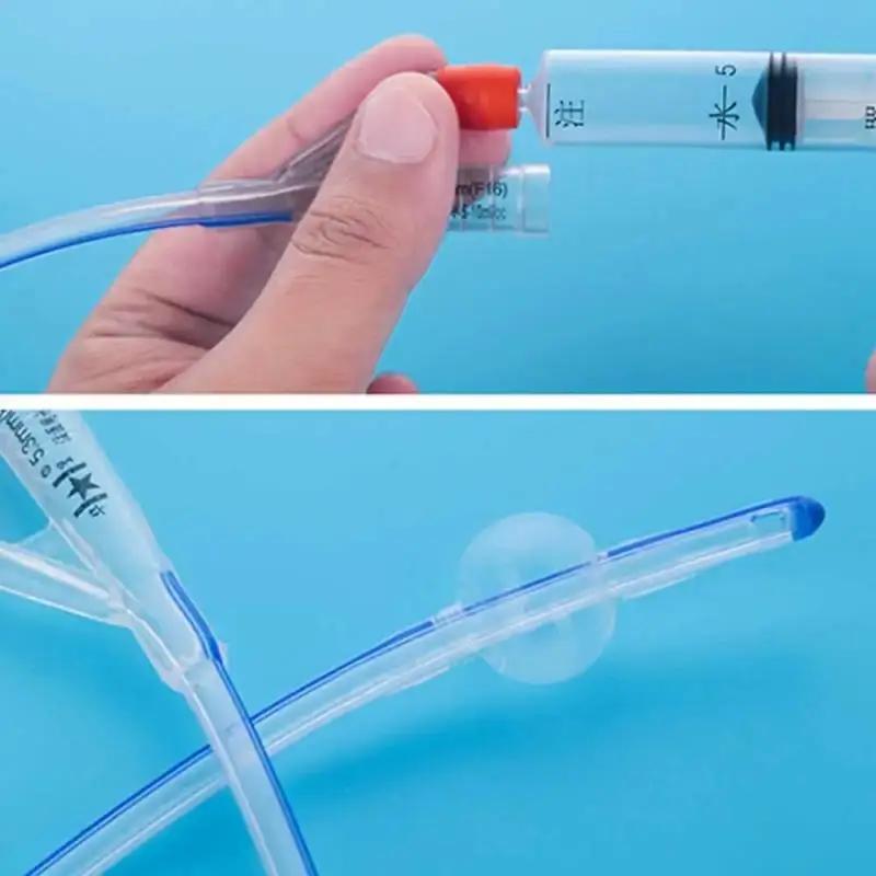 Single Piece 2 Way 3 Way Medical Grade Silicone Foley Catheter; Disposable Urinary Catheters for Teaching and Hospital Use