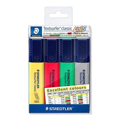 Staedtler Textsurfer Classic Highlighters 4pcs (Excellent)