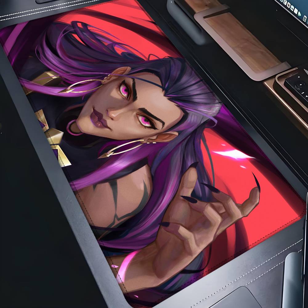 V-Valorant Game Mouse Pad Rubber Thicken Overlock Gaming Table Mat Office Computer Keyboard Pad PC Mousepad