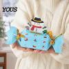Holiday Party Favor 1/4Pcs Christmas Candy Shape Money Holder, Santa Snowman Reindeer Tree Cash Festive Holder Paper Bag, Gift Box for Party,