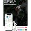 Per Collare per Gatto Apple AirTag, Collare per Animali Air Tag con Supporto AirTag e Campanellino Riflettente GPS Collare per Gattini per Ragazza Ragazzo Gatti gatos