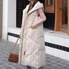 Winter Fashion Woman Lengthened And Thickened  Medium Length Down Cotton  Jacket