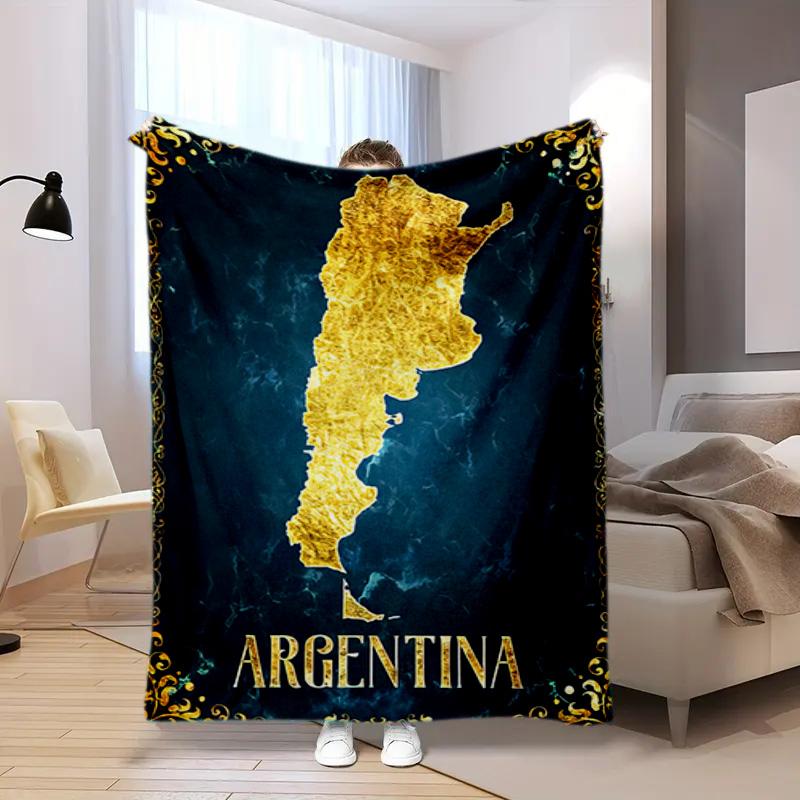 

1PC Football pattern blanket, all season lightweight home office outdoor nap multifunctional blanket 80cm x 120cm