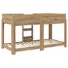 Bunk Bed for Kids Artisan Oak Finish 80 x 200 cm Particleboard