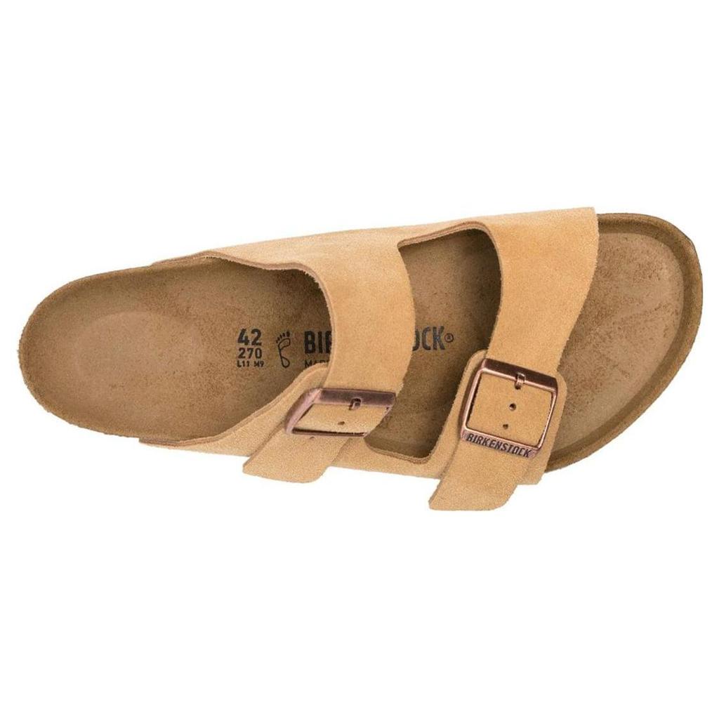 Birkenstock Arizona "Suede Leather-Latte Cream" 1026190