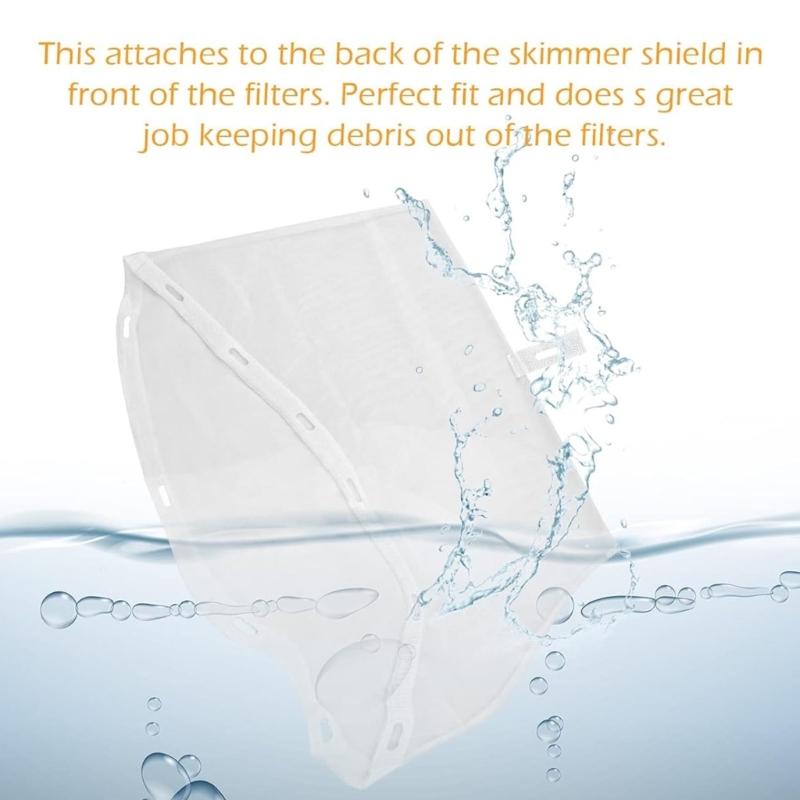 Oversized Bathtub Filter Net Replacement Mesh Bag Suitable for Multiple Models Quick Releasing Design Easy Cleaning