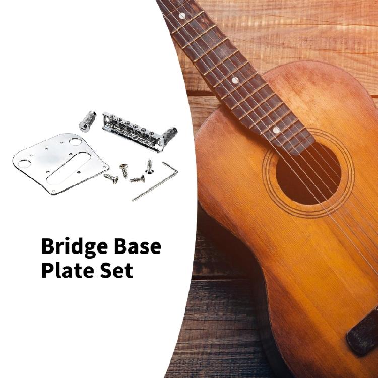 Bridge Plate & 6-Saddles Bridge Guitar Bridge Upgrade Set for B5 And B50 Guitar Accessory Improved Stability and Sustain