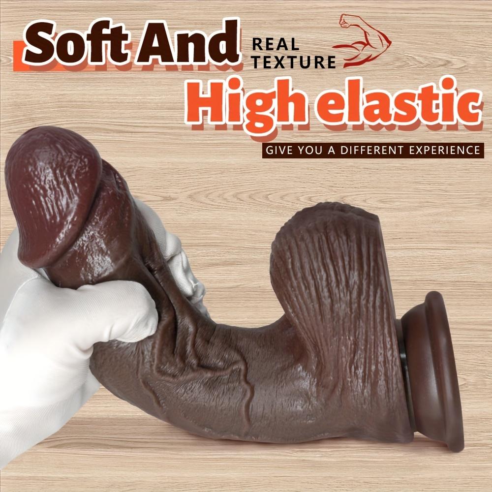 Multiple Sizes Realistic Flexible Dildo, Wearable Silicone Penis with Strong Suction Cup, Anal & G-Spot Stimulation Toy for Women, Men & Couples