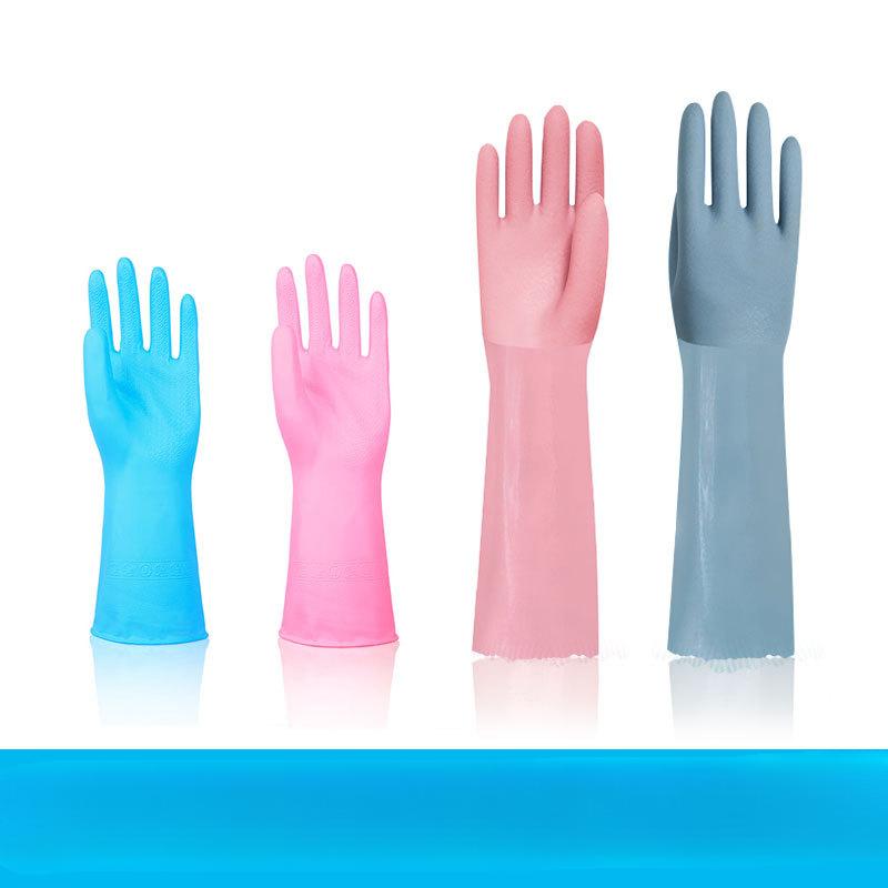 Dish Washing Gloves Thin Rubber Latex Long and Short Kitchen Dishes Washing Clothes Not Easy To Break Rubber Rubber Plastic Cleaning Housework