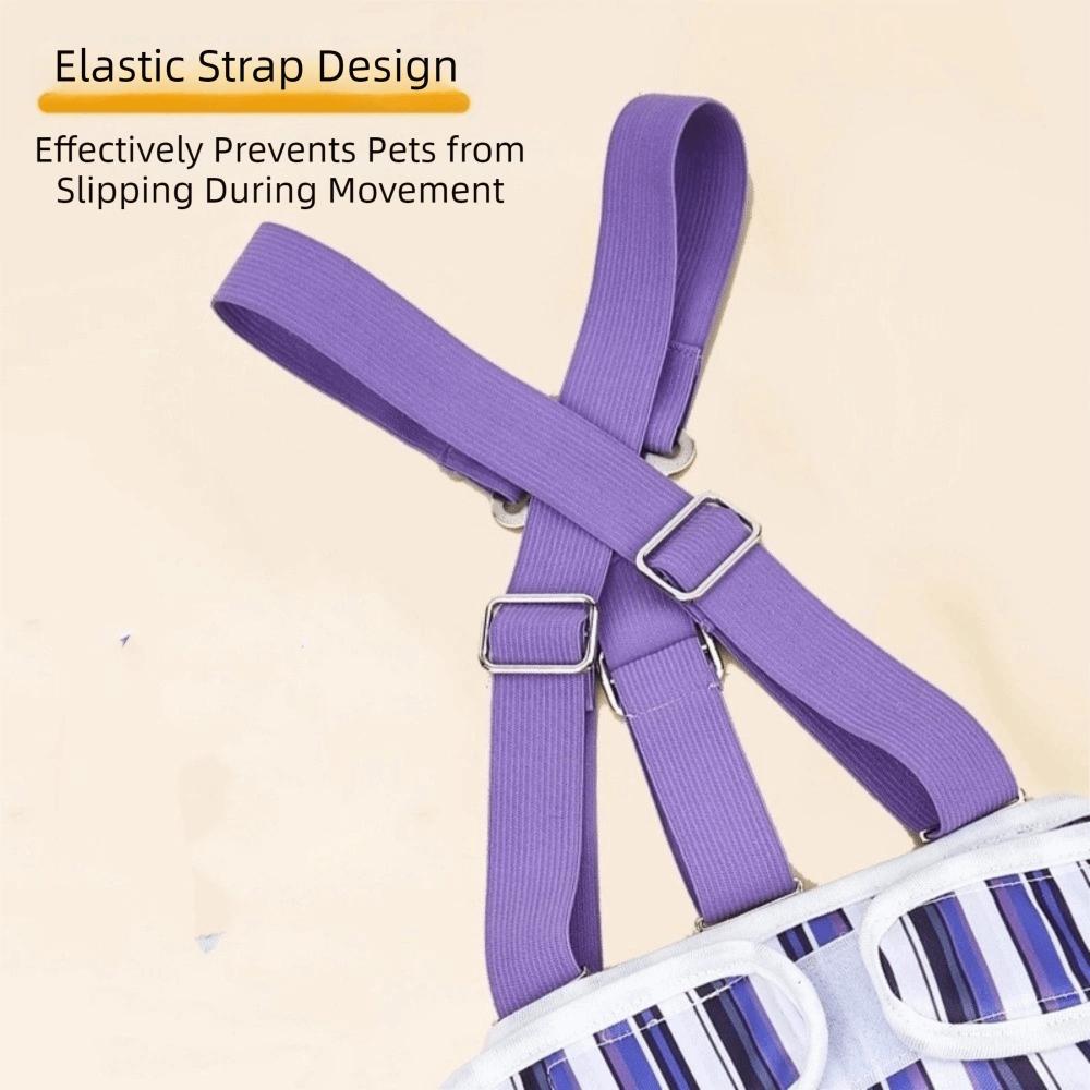 Striped Design Dog Diaper Suspenders Washable Pet Physiological Pants Puppies Period