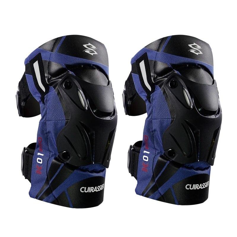 CUIRASSIER Protective Motorbike Kneepads Motorcycle Knee Pads MX Protector Adjustable Racing Guards Protection Night Reflective
