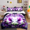 Romantic Floral Doves Gift Set Kid'S And Adults' Bedroom Decor, Exquisite Three-Piece Bedding Set Gift