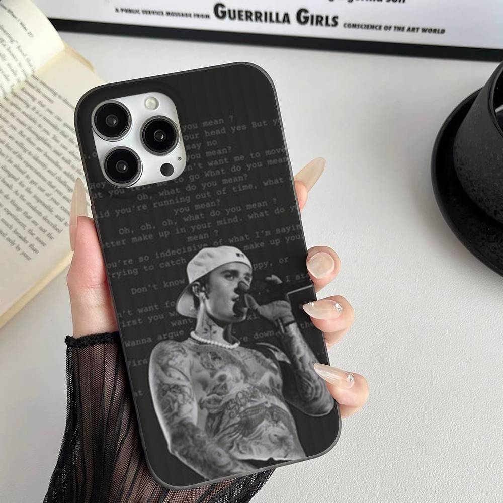Sänger Justin B-Bieber Handyhülle Für IPhone 11 12 13 14 15 16 17 Pro Max PLUS Pro Wave Wellige Silikonhülle