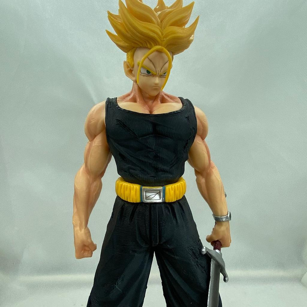 Dragon Ball Trunks Super Saiyan 40cm Extra Large Anime Figure Statue, Decorative Toy Model, Desktop Ornament, Collectible Doll