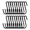 Aninako Stainless Steel S-Hooks, Pack of 20, 10kg Weight Capacity, Hanging S-Hooks for Storage In Closets, Kitchens, Bathrooms, Balconies, and Offices