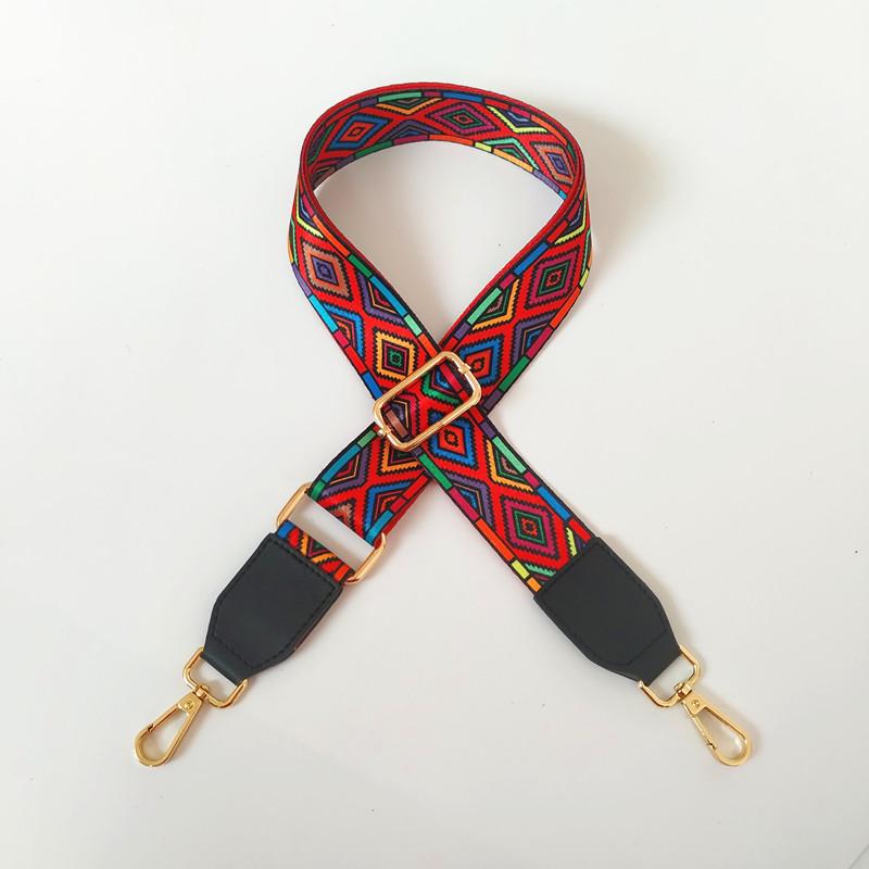 Adjustable Ethnic Style Wide Shoulder Strap for Crossbody Bags