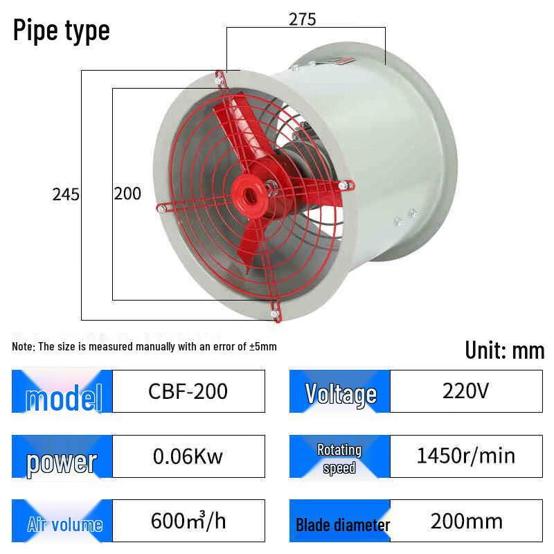 Muto CBF-200 Explosion-Proof Axial Flow Duct Fan