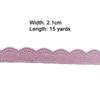 For Women 15 Yards Lace Trim Single Sided Colorful Embroidery Lace Various Colors Semicircle Shape DIY Trims Handmade Decoration
