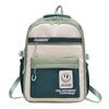 Korean Fashion Color Block Student Backpack Large Capacity Nylon Travel School Bag for Teenagers