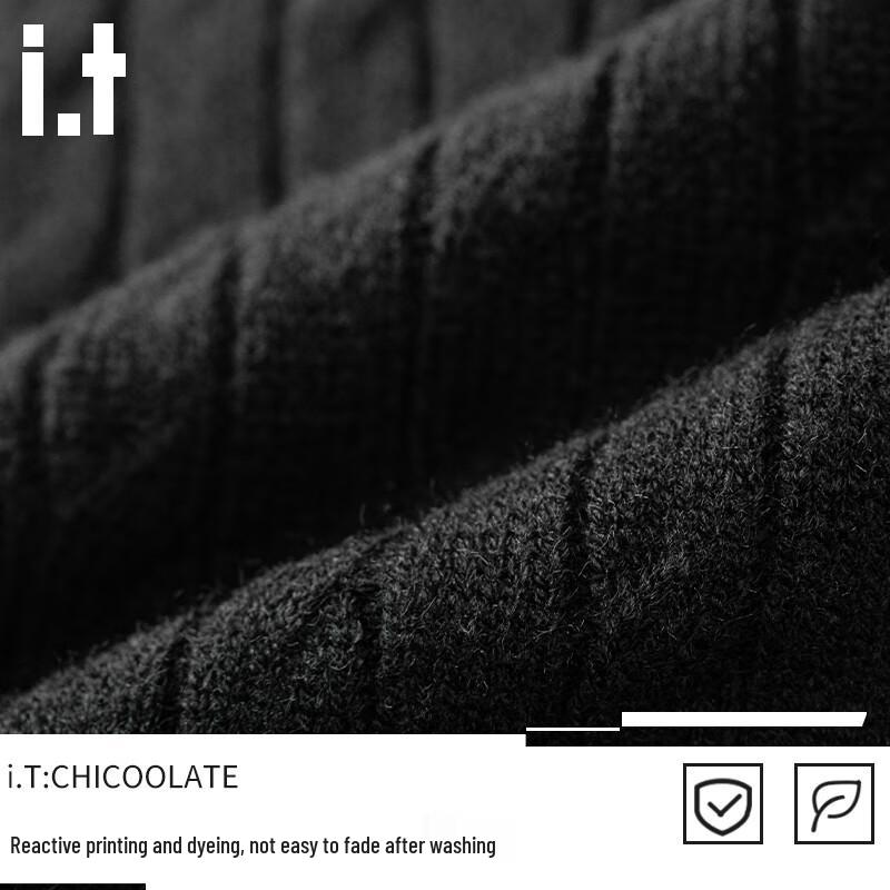 :CHOCOOLATEit Men's American Style Cable Knit Cardigan