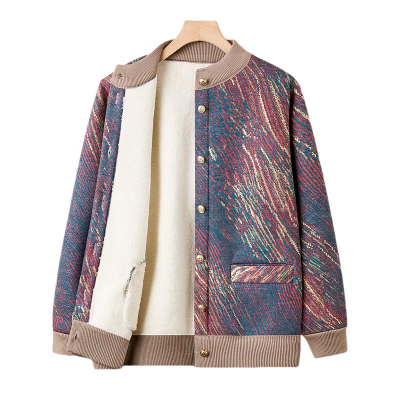 YUZHAOLIN Elderly Women's Warm Knit Cardigan