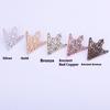 Retro Pattern Triangle Collar Pin Accessories Fashion Men and Women Hollow Crown Collar Brooch Collar Corner Badge