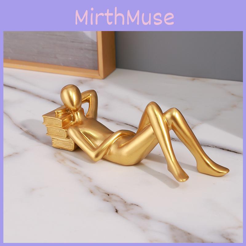 Reader Resin Minimalist Statue For Bookshelf Desk Decor Gift For Special Occasions