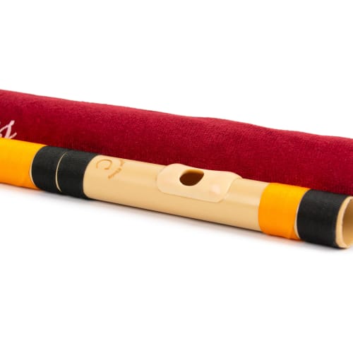 Radhe Flutes | PVC Fiber | C Natural | Right-Handed | Velvet Cover Included | Color Variations + Beginner's Flute Online Course in Hindi and English (