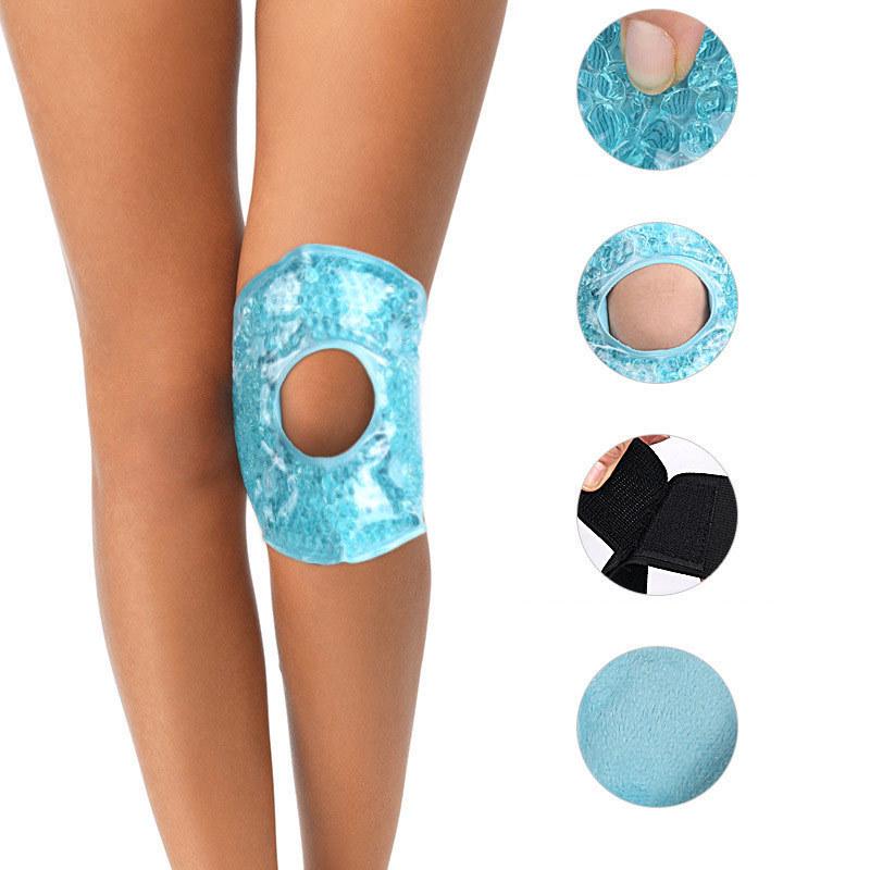 Reusable Hot & Cold Gel Ice Pack Bandage for Knee, Wrist, Elbow, Calf, and Ankle Protection