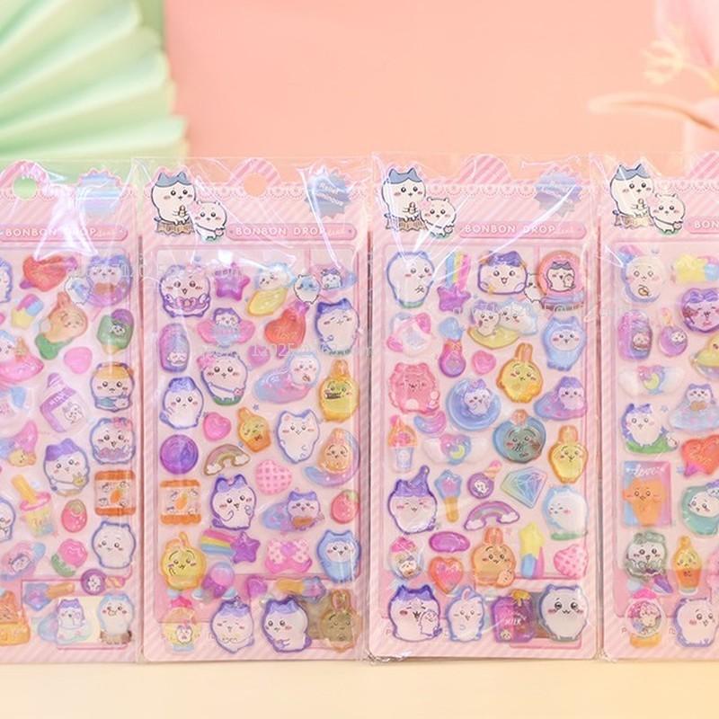 2/4PCS Cute Cartoon Fun 3d Stickers Stickers Decorate Water Bottles Notebooks Home Decoration Children'S Holiday Gifts