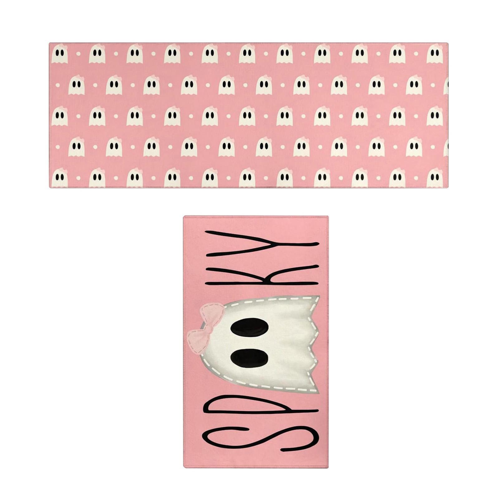 

Хэллоуин Призраки И Ужас Горошек Кухонный Коврик Набор из 2 предметов, Забавные Кухонные Коврики, Подходят Для Домашнего Использования S тёмно-синий