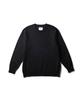 Snow Peak Washable Wool Crewneck Knit Knit and Sew Long Sleeve for Men and Size L KN-25AU001 Sweater/Cut T-Shirt Women, Black,