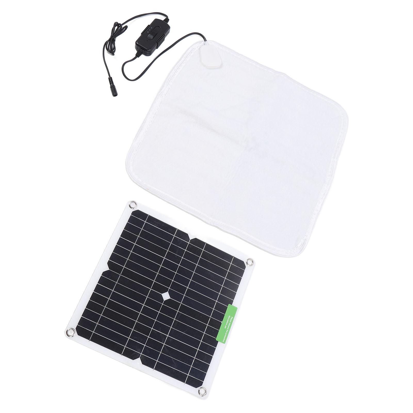 

Cat Hting Pad, 12V 50W Fast Solar Powered Pet Hting Pad for Dog with Portable Battery Case and Brthable Soft Mat for Outdoor/Car/Camping, Warmth