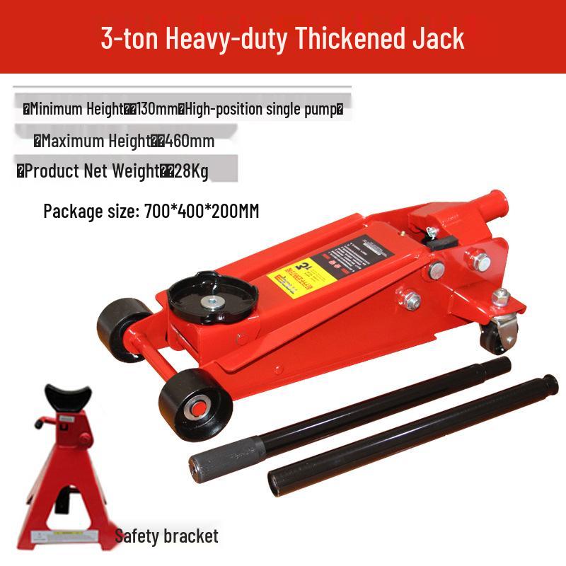 2.5 Ton Heavy Duty Horizontal Hydraulic Jack for SUVs, Off-road & Small Cars
