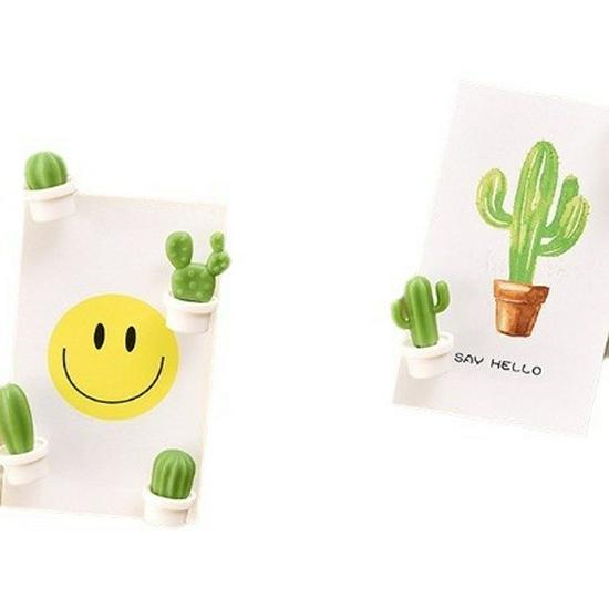 Creative Cactus 3D Refrigerator Message Magnet