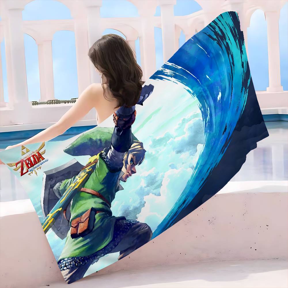 Video Game L-Legend Z-Zeldas Microfiber Beach Towel Absorbent Quick Dry Soft Yoga Swimming Resort Mountain Climbing Towel