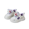 Spring 2026 Girls' Korean Style Lightweight White Canvas Shoes with Cute Kitty Design