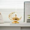 Moon-Shaped Metal Incense Burner Handheld Home Living Room Desktop Decor Ornament Stylish Aromatherapy Burner