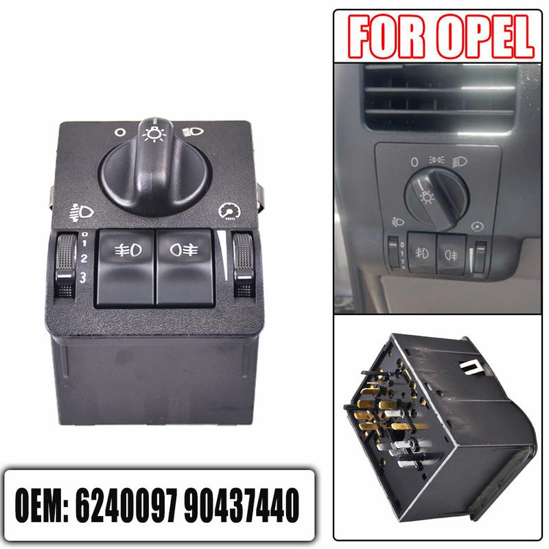 Headlight Head Fog Lamp Light Control Switch For Vauxhall/Opel Vectra B 1995-2003 Zafira A 1999-2005 Astra G 1999-2008 90437440