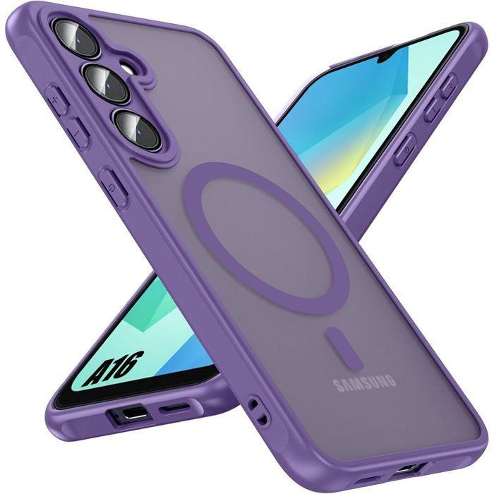 Coque de protection - BOOLING - Samsung Galaxy A16 4G/5G - Violet - Antichoc - Protection caméra